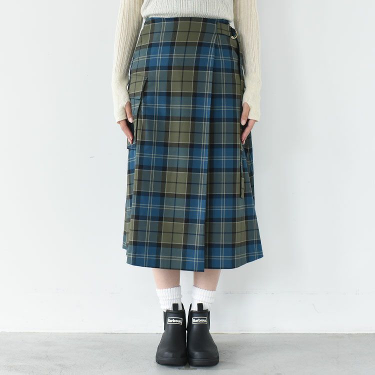WILMA MAXI SKIRT ウィルマ タータンマキシスカート
