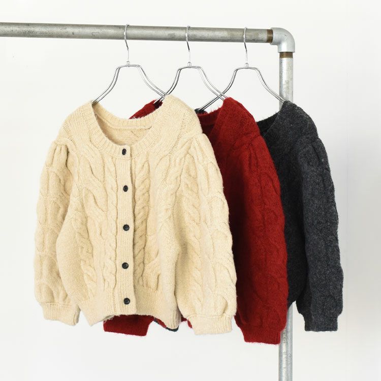 Halfsleeve Cable Cardigan ハーフスリーブ ケーブルカーディガン