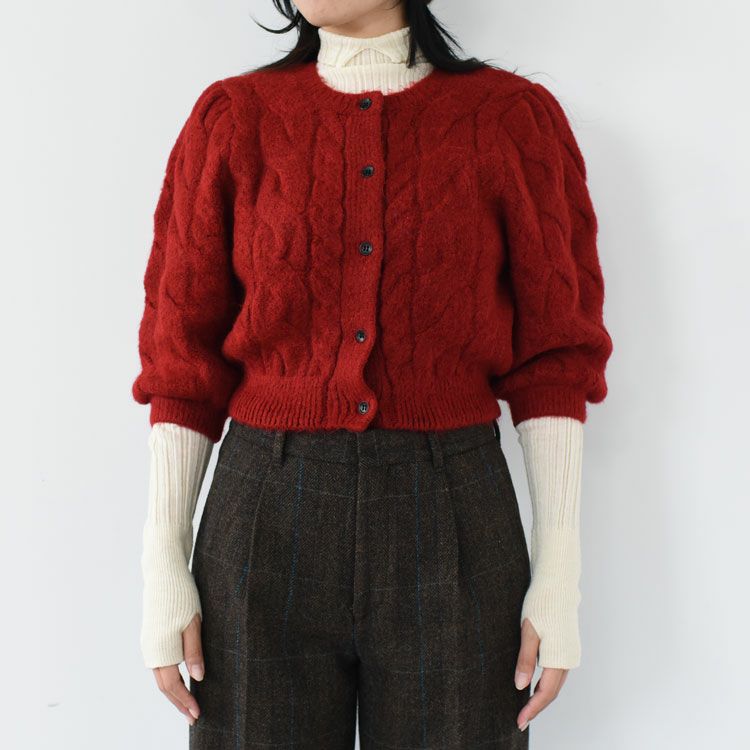 Halfsleeve Cable Cardigan ハーフスリーブ ケーブルカーディガン