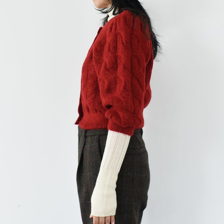 Halfsleeve Cable Cardigan ハーフスリーブ ケーブルカーディガン