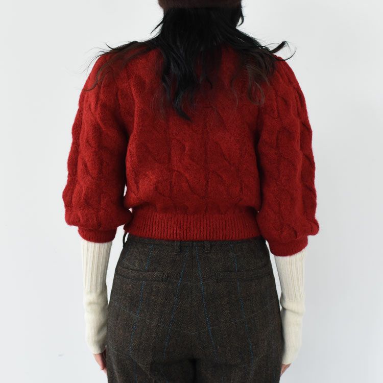 Halfsleeve Cable Cardigan ハーフスリーブ ケーブルカーディガン