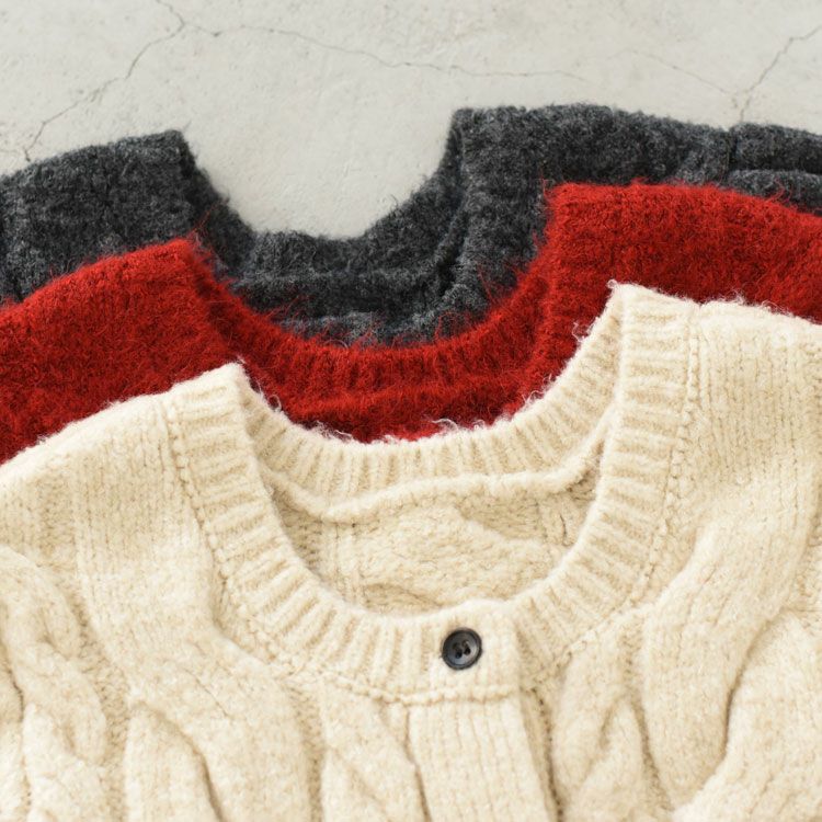 Halfsleeve Cable Cardigan ハーフスリーブ ケーブルカーディガン