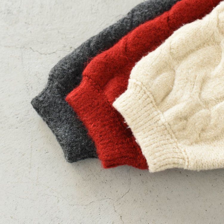 Halfsleeve Cable Cardigan ハーフスリーブ ケーブルカーディガン