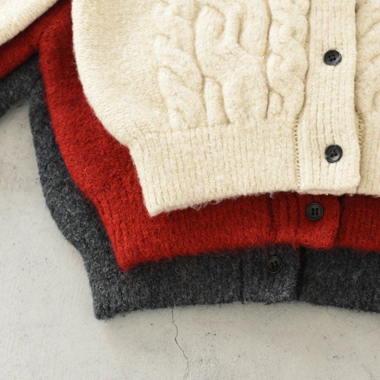 Halfsleeve Cable Cardigan ハーフスリーブ ケーブルカーディガン