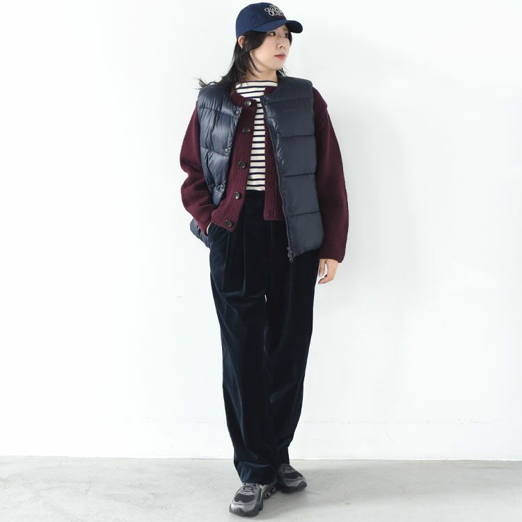 FRENCH MERINO FELT YARN CHUNCKY-KNIT C/D フレンチメリノ フェルトヤーン チャンキーニットカーディガン