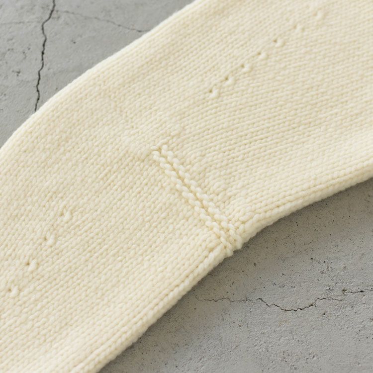 FRENCH MERINO FELT YARN CHUNCKY-KNIT C/D フレンチメリノ フェルトヤーン チャンキーニットカーディガン