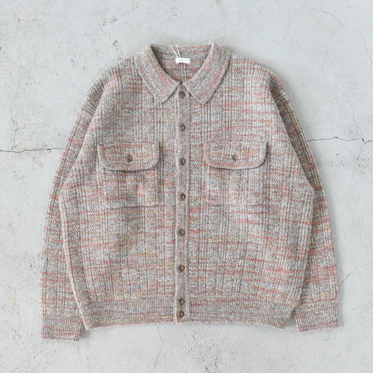 Rib Pattern Knit Jacket リブパターン ニットジャケット