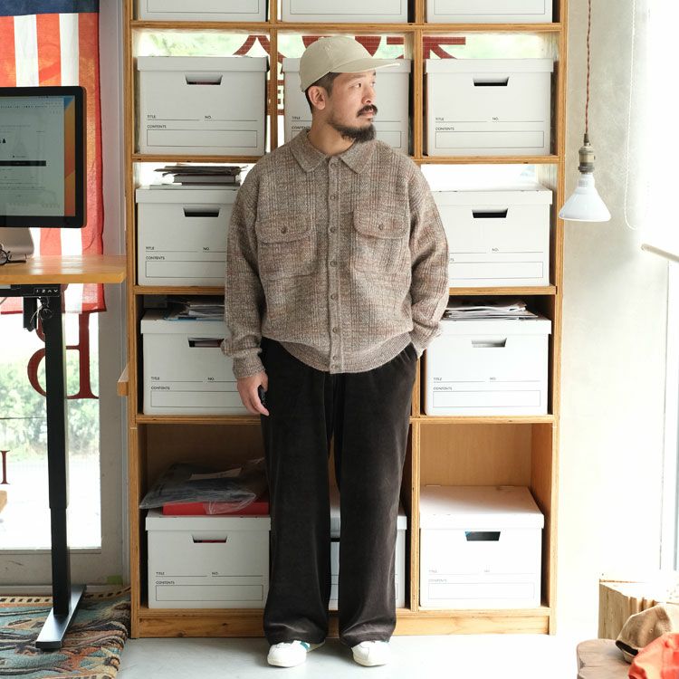 Rib Pattern Knit Jacket リブパターン ニットジャケット