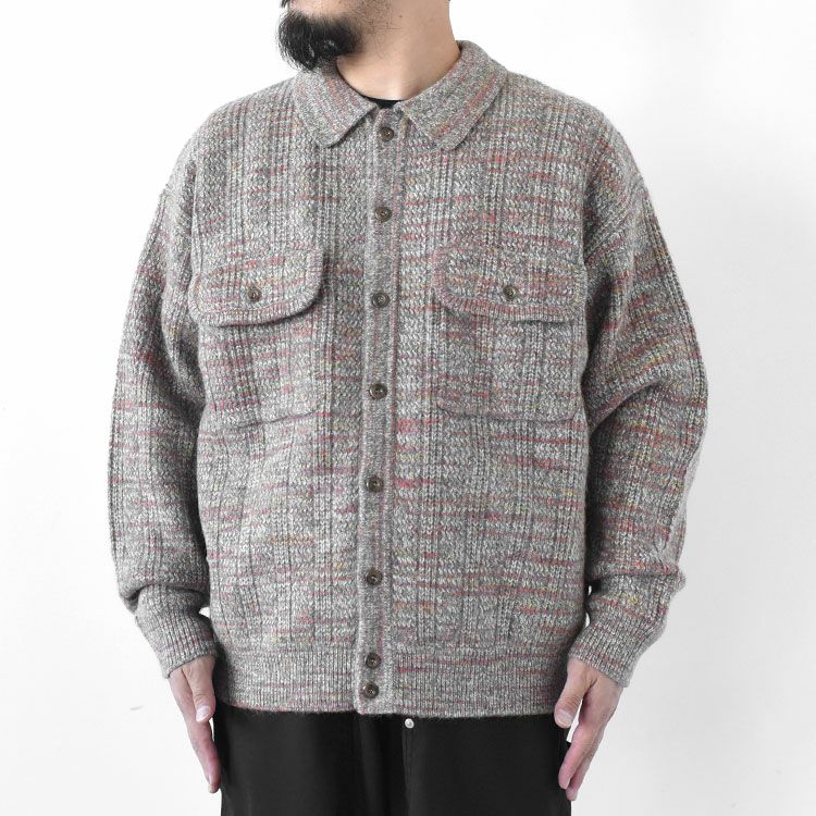 Rib Pattern Knit Jacket リブパターン ニットジャケット