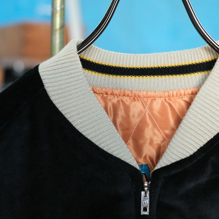 Late 1950s Style Velveteen Souvenir Jacket "POLAR BEAR"×"ALASKA MAP" ベルベットスーベニアジャケット