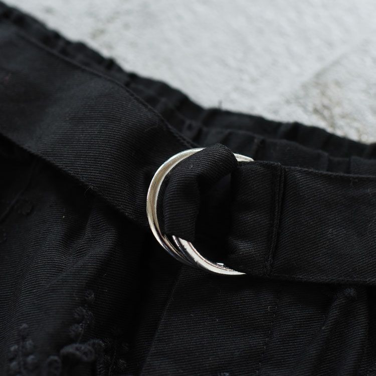 3D embroidery twill easy pants 3Dエンブロイダリーツイルイージーパンツ