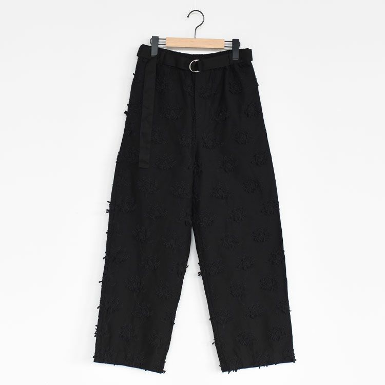 3D embroidery twill easy pants 3Dエンブロイダリーツイルイージーパンツ