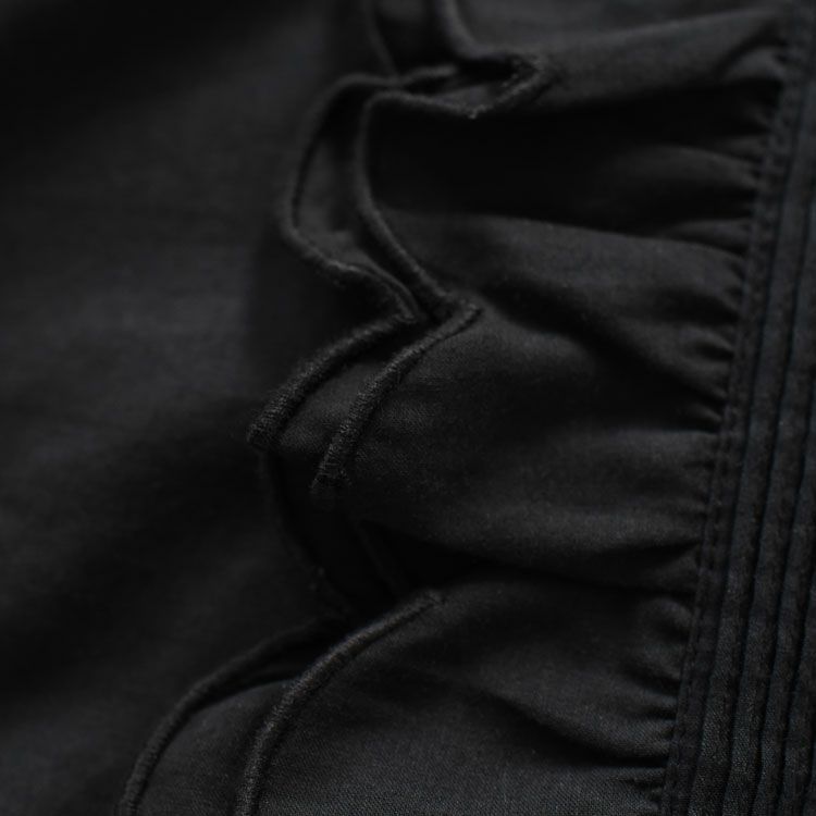 front scallop ribbon blouse フロントスカラップリボンブラウス