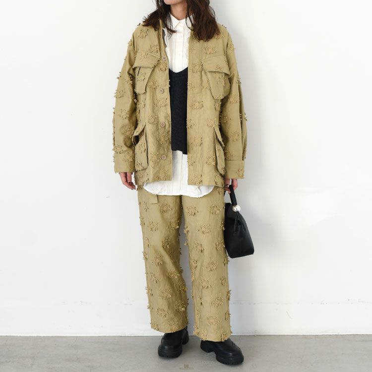 3D embroidery military shirt 3Dエンブロイダリーミリタリーシャツ