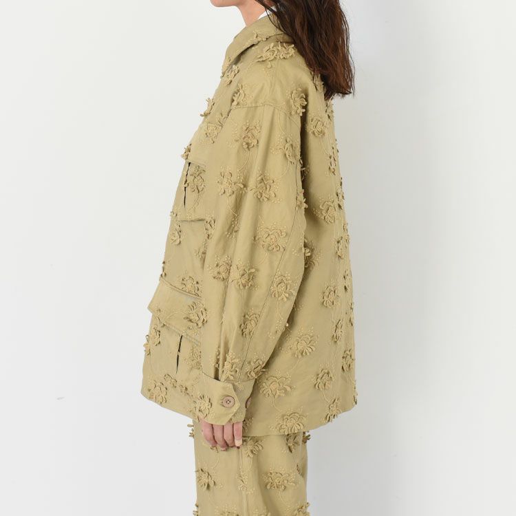 3D embroidery military shirt 3Dエンブロイダリーミリタリーシャツ