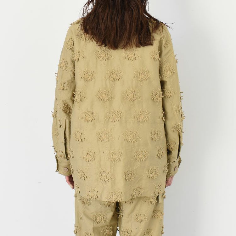 3D embroidery military shirt 3Dエンブロイダリーミリタリーシャツ