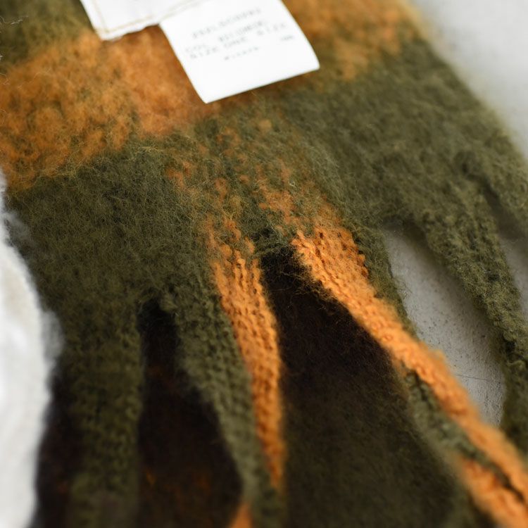 ISLA TARTAN BOUCLE SCARF アイラ タータンブークレ マフラー