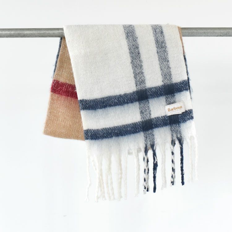 ISLA TARTAN BOUCLE SCARF アイラ タータンブークレ マフラー