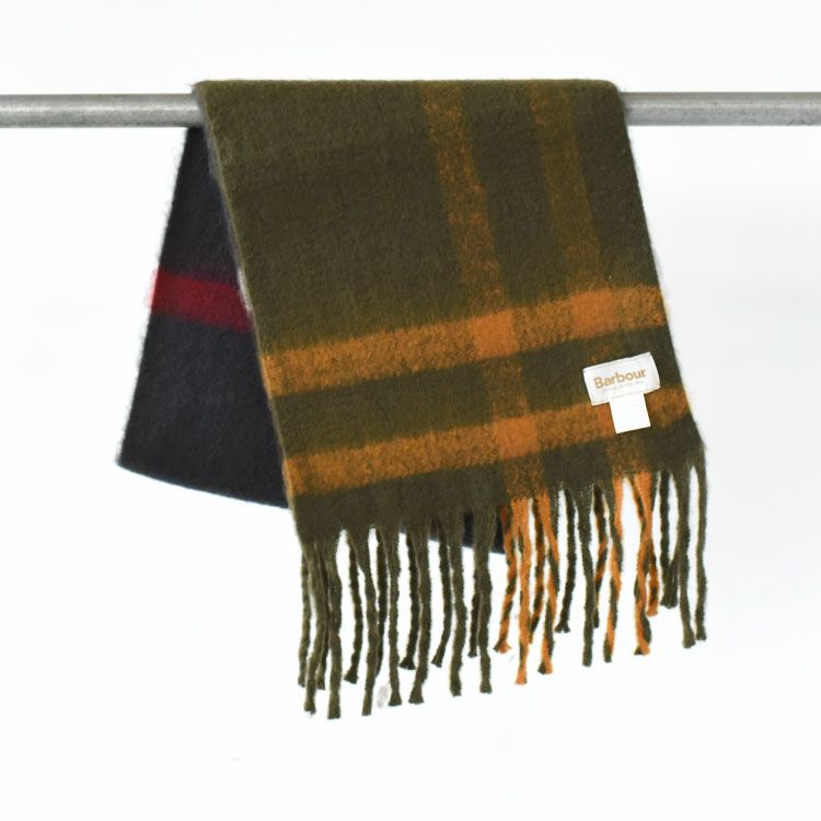 ISLA TARTAN BOUCLE SCARF アイラ タータンブークレ マフラー