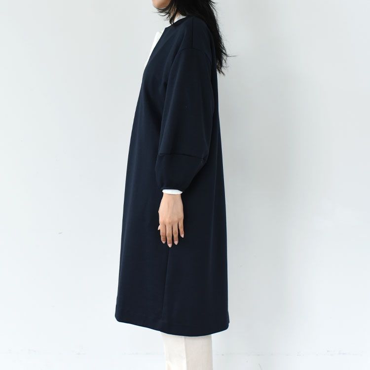 smooth double-knit skipper onepiece スムースダブルニットスキッパーワンピース