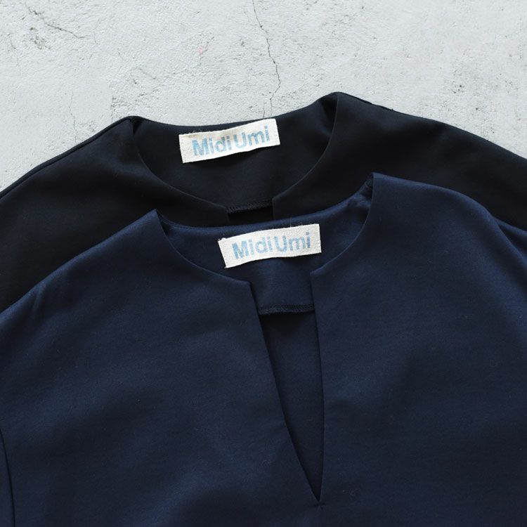 smooth double-knit skipper onepiece スムースダブルニットスキッパーワンピース