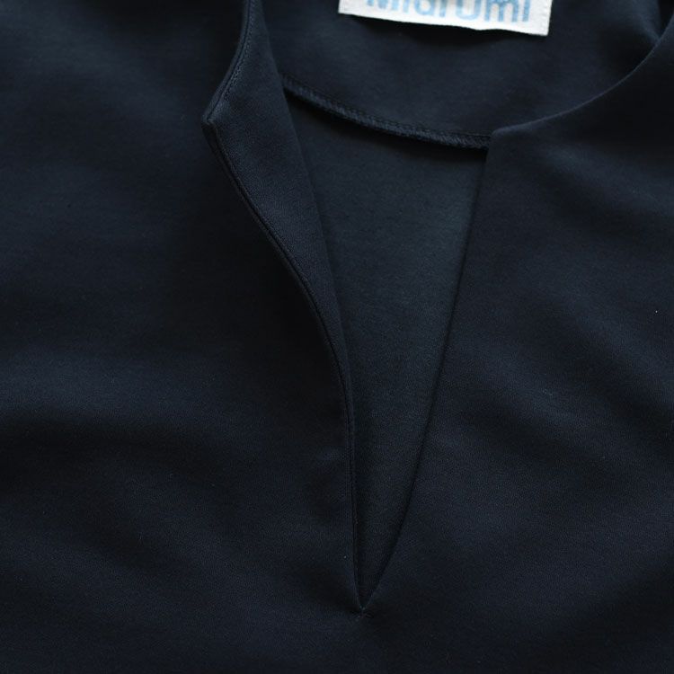 smooth double-knit skipper onepiece スムースダブルニットスキッパーワンピース