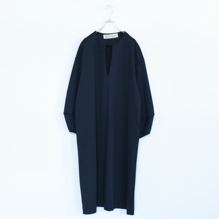 smooth double-knit skipper onepiece スムースダブルニットスキッパーワンピース