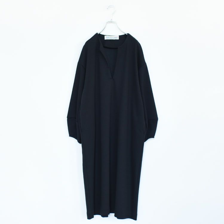 smooth double-knit skipper onepiece スムースダブルニットスキッパーワンピース