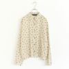 flocky dots print shirt フロッキードットプリントシャツ