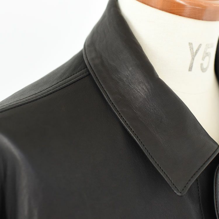 LEATHER JACKET W/SILVER BUTTON（ENTREFINO）
