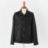 LEATHER JACKET W/SILVER BUTTON（ENTREFINO）