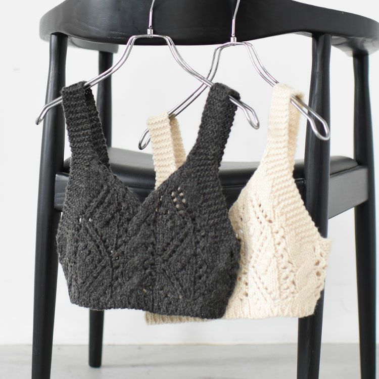 Cable Knit Bustier ケーブルニットビスチェ