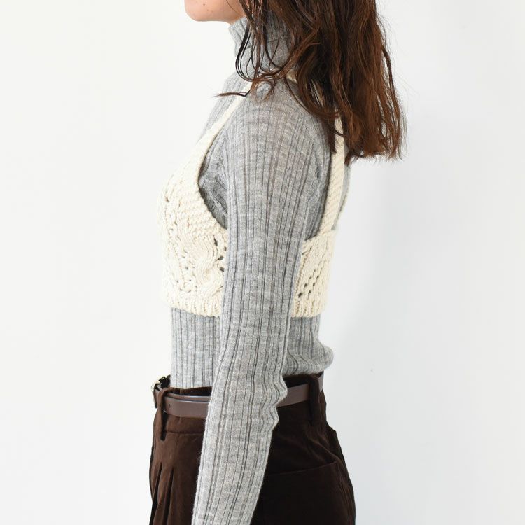 Cable Knit Bustier ケーブルニットビスチェ
