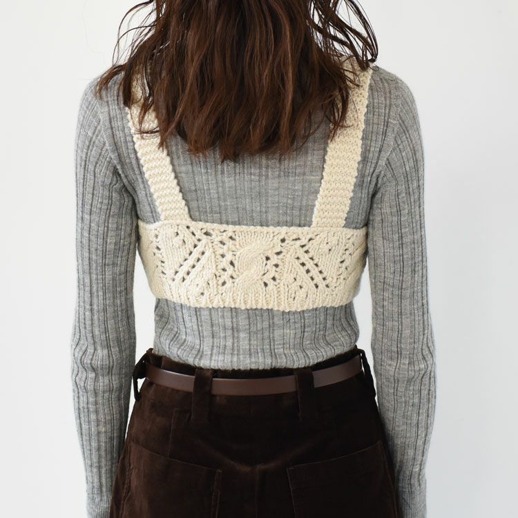 Cable Knit Bustier ケーブルニットビスチェ