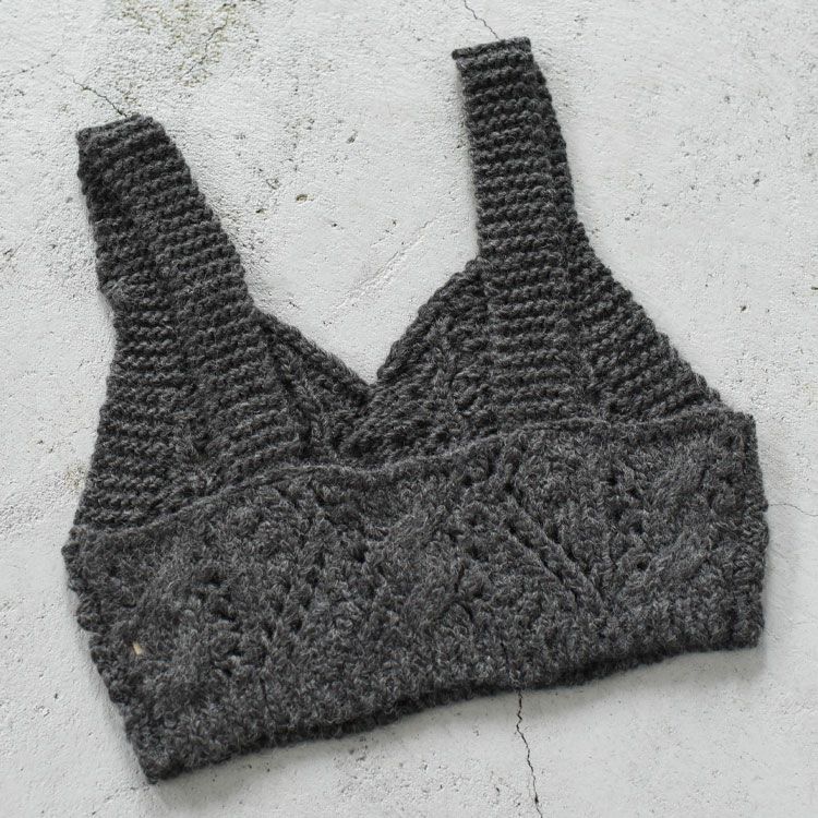 Cable Knit Bustier ケーブルニットビスチェ