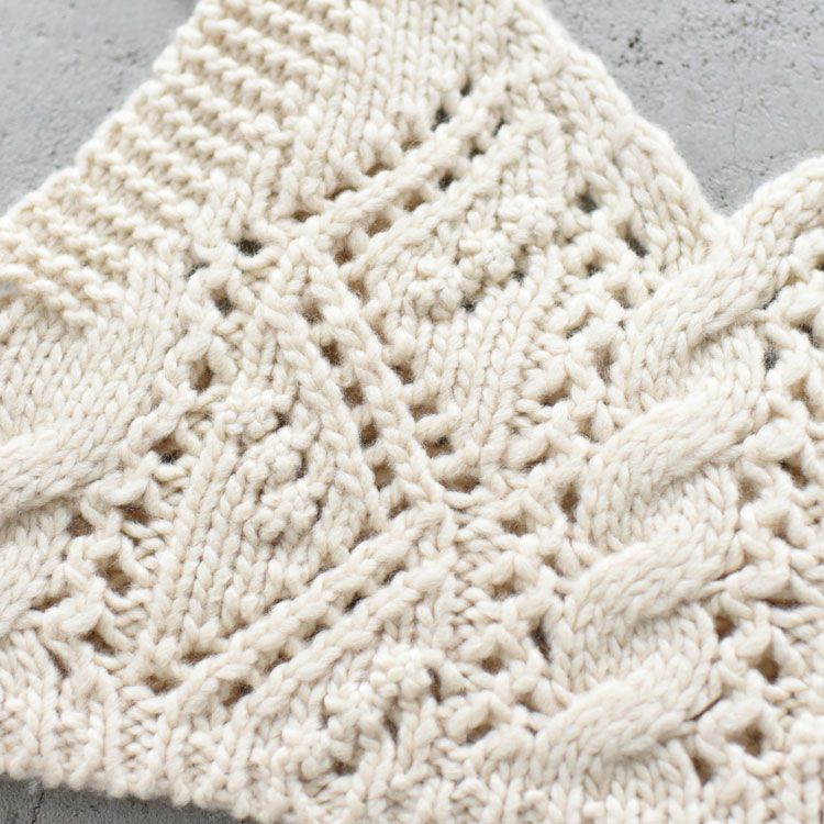 Cable Knit Bustier ケーブルニットビスチェ