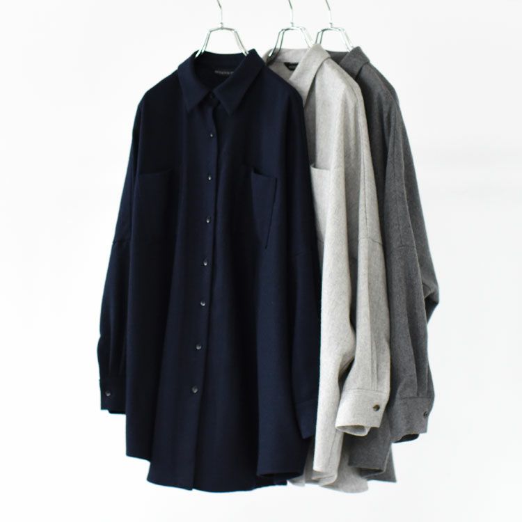 wide shirt with pockets ポケット付きワイドシャツ