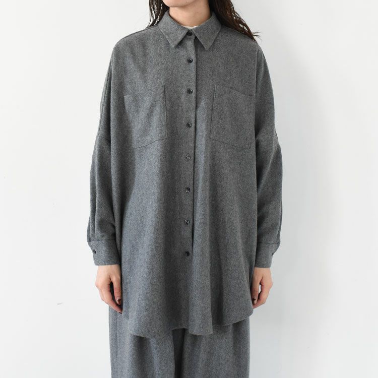 wide shirt with pockets ポケット付きワイドシャツ