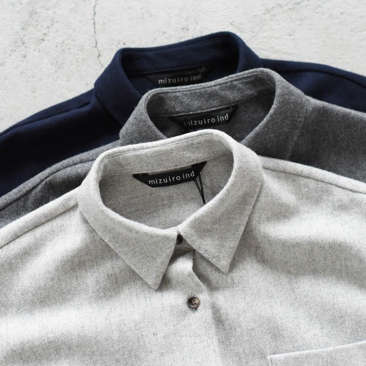 wide shirt with pockets ポケット付きワイドシャツ