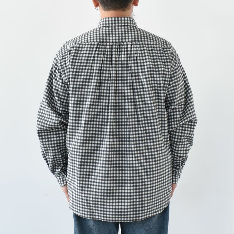 ROLL UP FLANNEL GINGHAM CHECK SHIRT ロールアップ フランネル ギンガムチェックシャツ