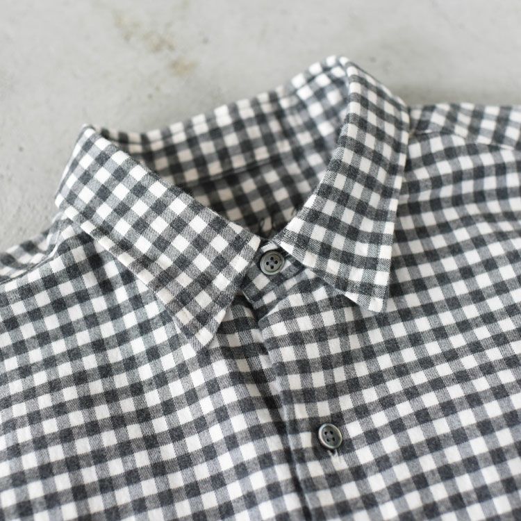 ROLL UP FLANNEL GINGHAM CHECK SHIRT ロールアップ フランネル ギンガムチェックシャツ