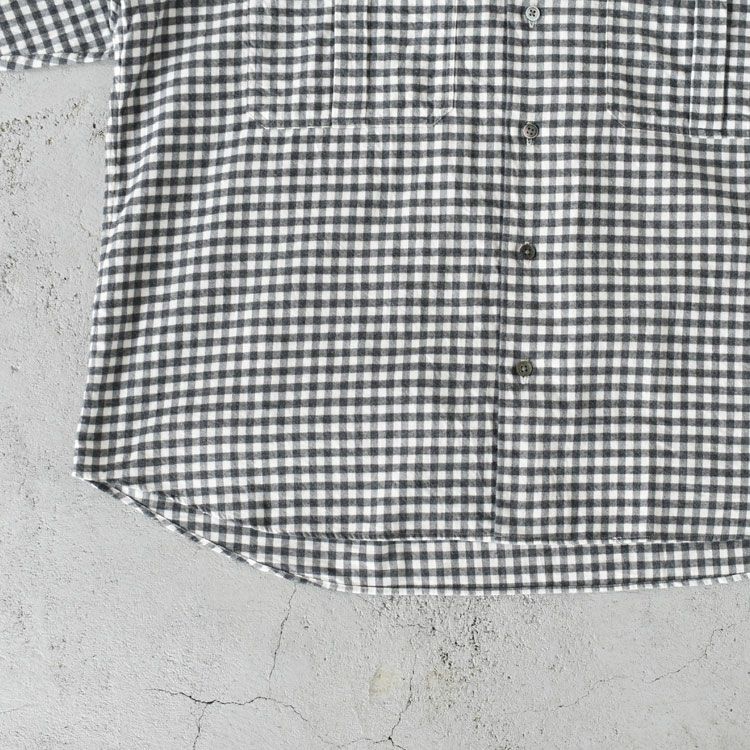 ROLL UP FLANNEL GINGHAM CHECK SHIRT ロールアップ フランネル ギンガムチェックシャツ