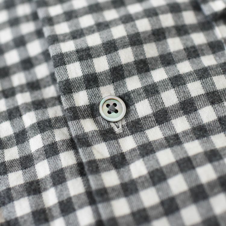 ROLL UP FLANNEL GINGHAM CHECK SHIRT ロールアップ フランネル ギンガムチェックシャツ