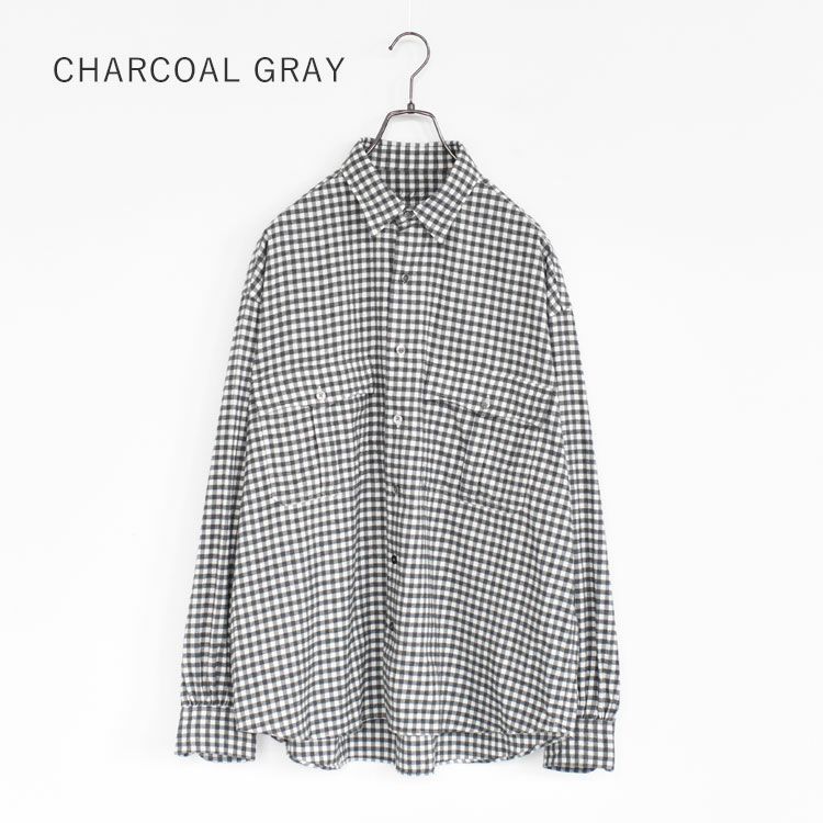 ROLL UP FLANNEL GINGHAM CHECK SHIRT ロールアップ フランネル ギンガムチェックシャツ