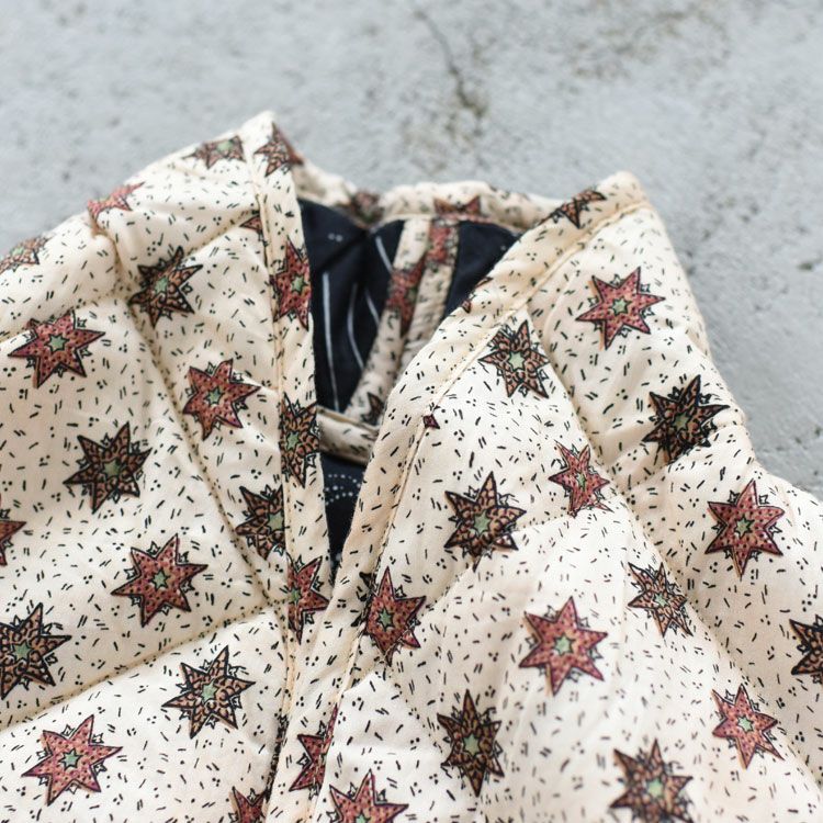 pattern no collar quilt jacket パターンノーカラーキルティングジャケット
