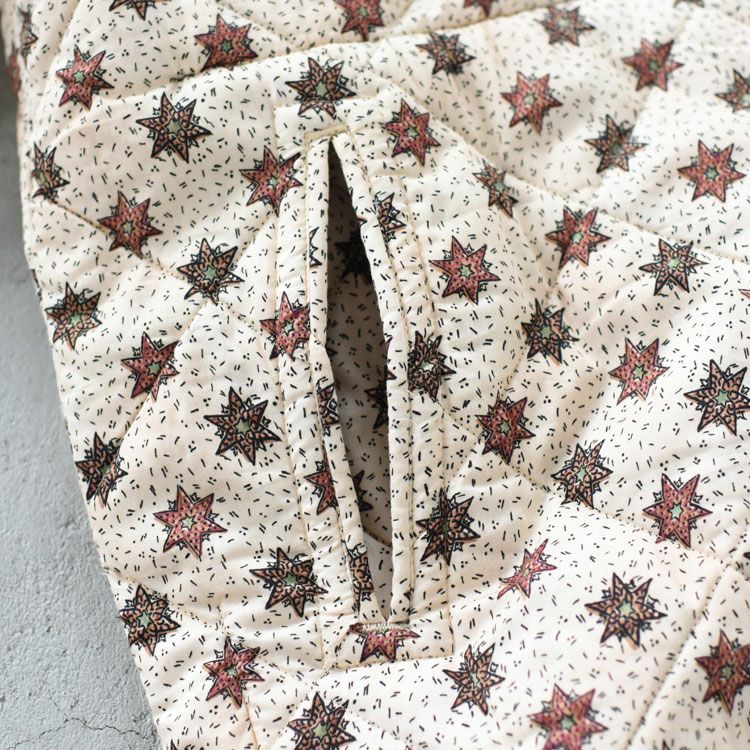 pattern no collar quilt jacket パターンノーカラーキルティングジャケット