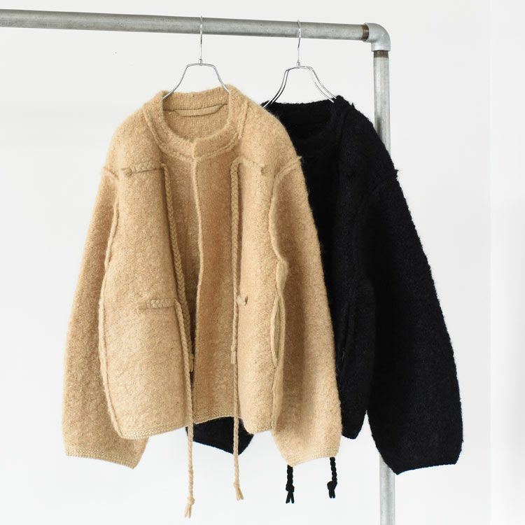MOHAIR & SHETLAND WOOL JUMBO LOOP KNIT JACKET ジャンボループニットジャケット