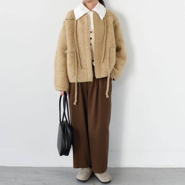 MOHAIR & SHETLAND WOOL JUMBO LOOP KNIT JACKET ジャンボループニットジャケット