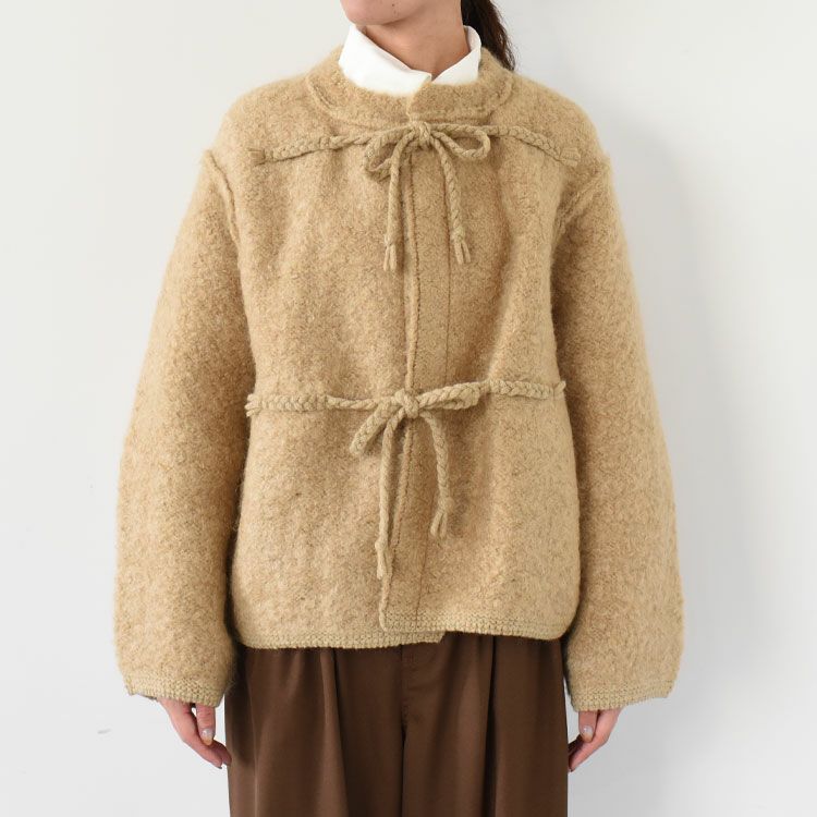 MOHAIR & SHETLAND WOOL JUMBO LOOP KNIT JACKET ジャンボループニットジャケット