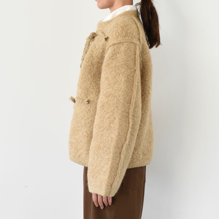 MOHAIR & SHETLAND WOOL JUMBO LOOP KNIT JACKET ジャンボループニットジャケット